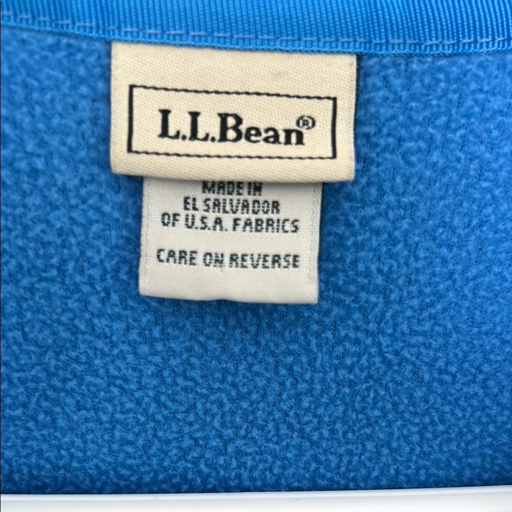 L.L. Bean Blue Cardigan Fleece with Zip-Up Style - Picture 2 of 13